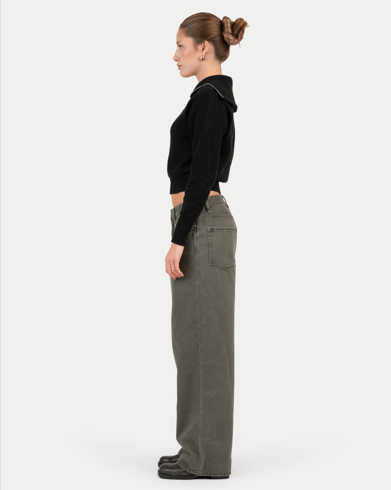 Baggy Denim Jeans Khaki Green | Skagen - clothing.dk